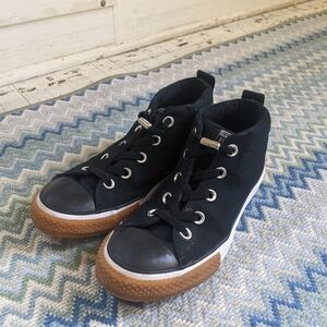 Converse Black and Brown Classic High-Top Kids Sneakers